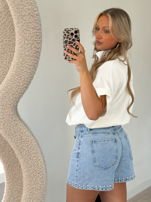 PRE-ORDER Tess top off-white