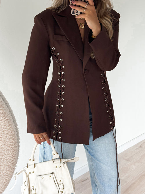 Veerle blazer brown