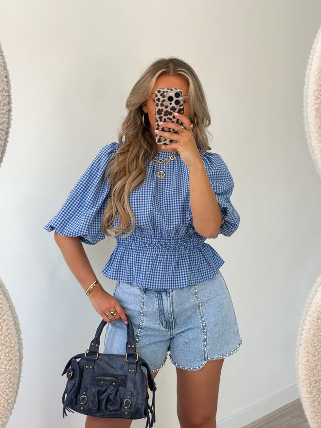 PRE-ORDER Amber top blue