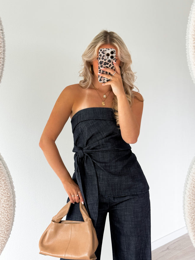 Charlie top navy blue