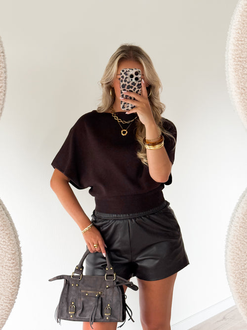 Lani top brown