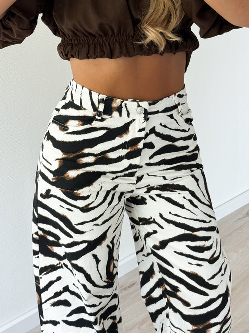 Suze wide jeans zebra