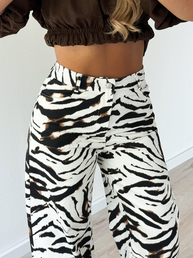 Suze wide jeans zebra