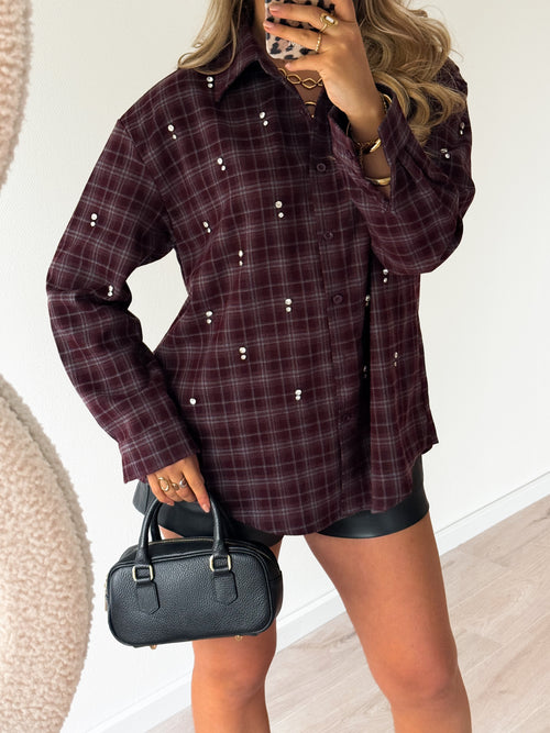 Mila blouse bordeaux