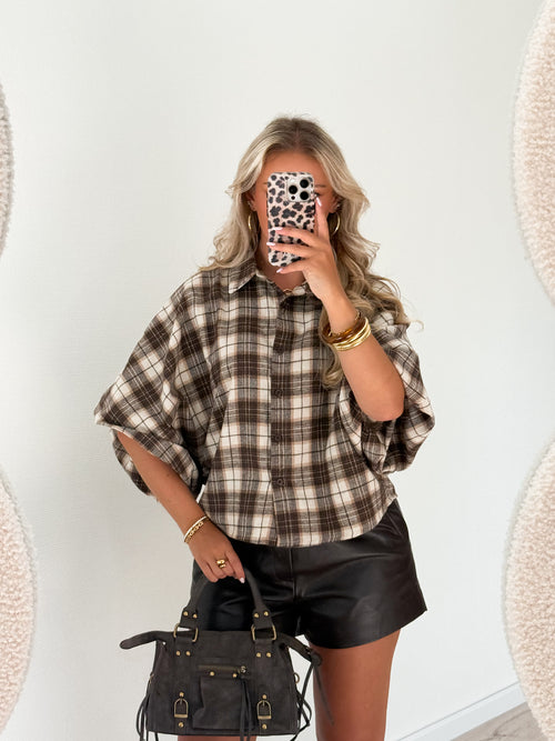Tess blouse brown