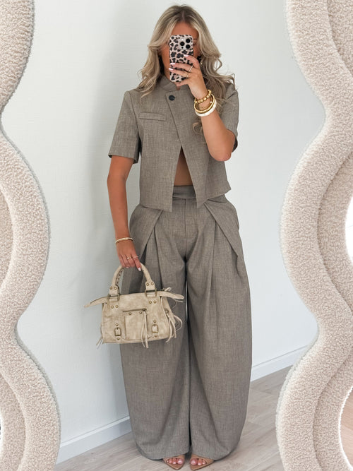 Maud pants taupe