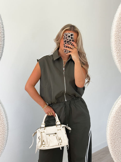 Alia gilet khaki