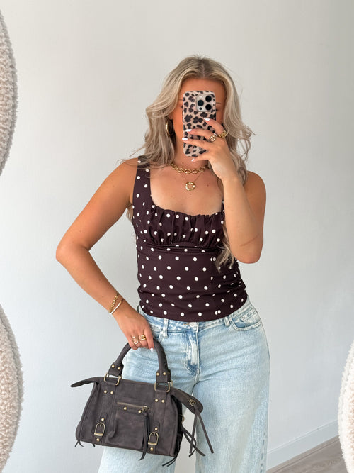 Imke top brown