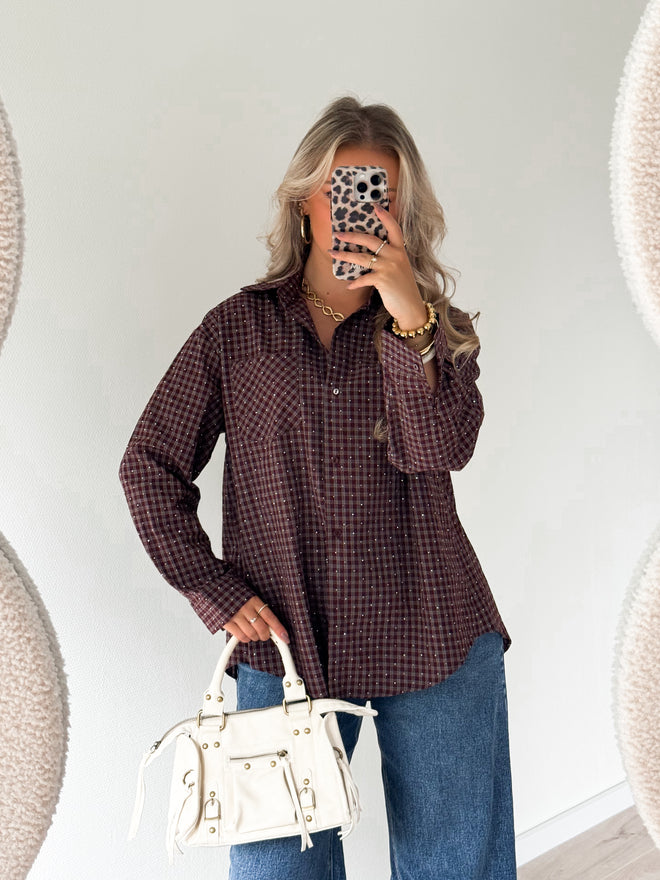 PRE-ORDER Ella blouse bordeaux