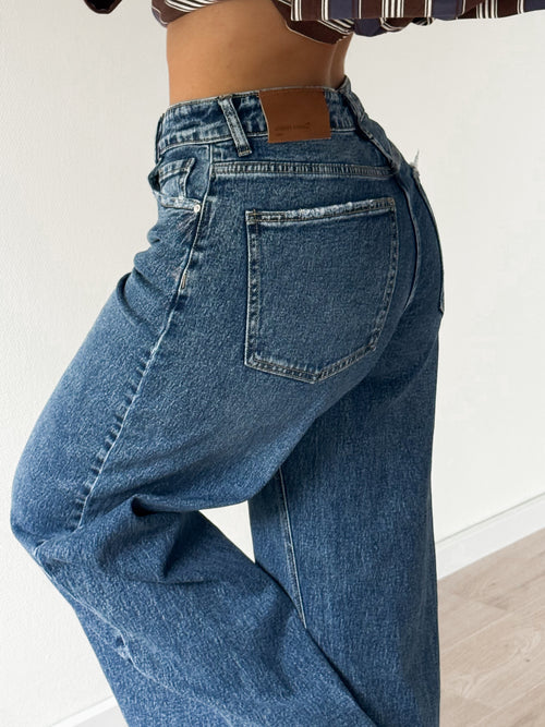 Stretch - Nika extra wide jeans dark denim