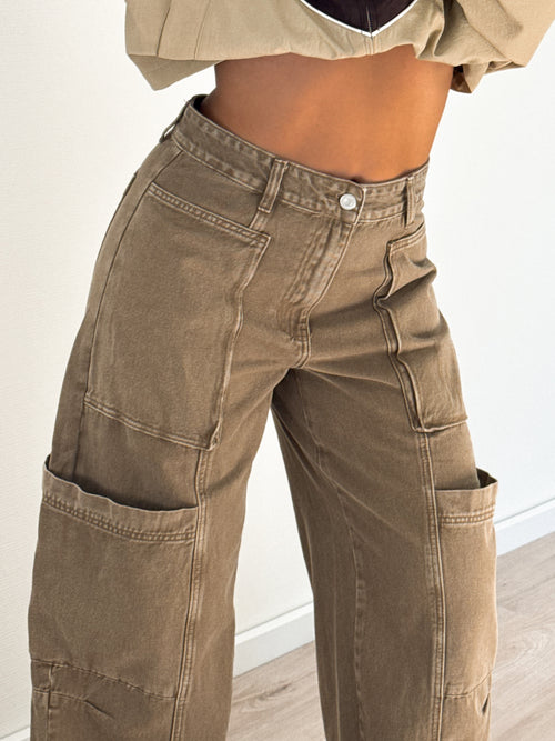 Tess balloon jeans khaki
