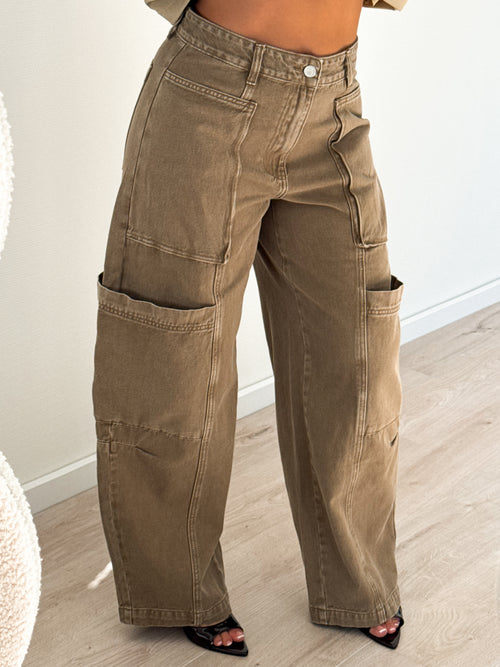 Tess balloon jeans khaki