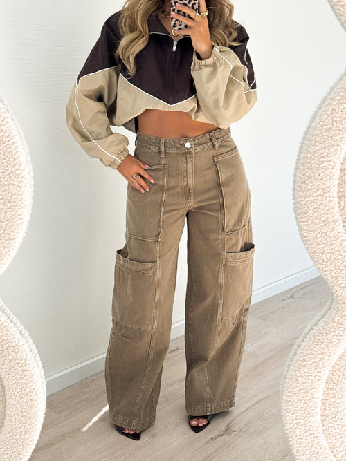 Tess balloon jeans khaki