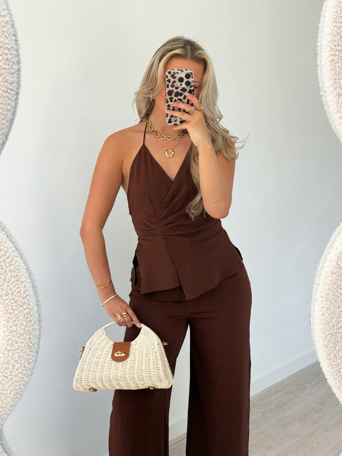 PRE-ORDER Linda jumpsuit brown