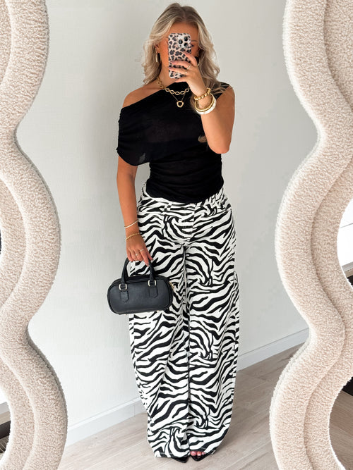 Stretch - Zoë balloon jeans zebra
