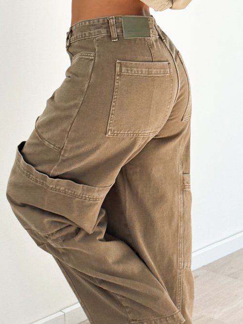 Tess balloon jeans khaki
