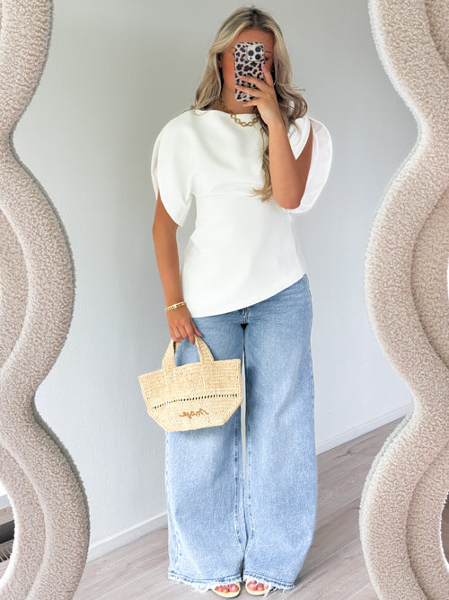 Elenza top off-white