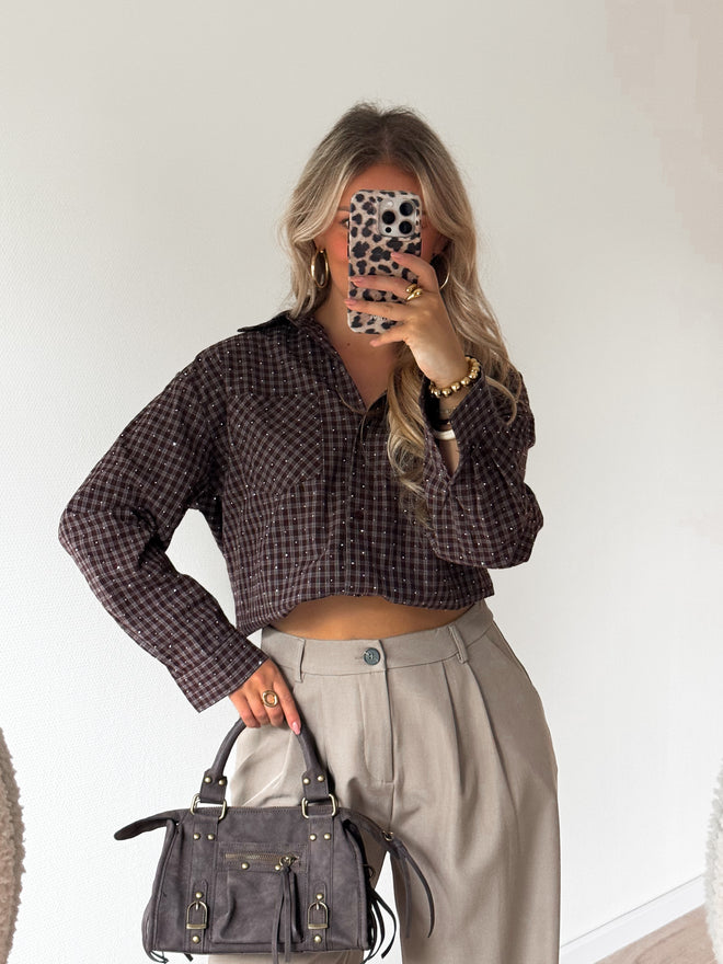 Ella blouse brown