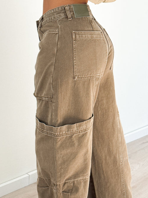 Tess balloon jeans khaki