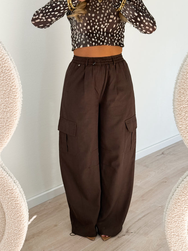 PRE-ORDER Eloise pants brown