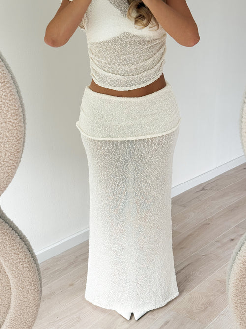 PRE-ORDER Aylin skirt crème