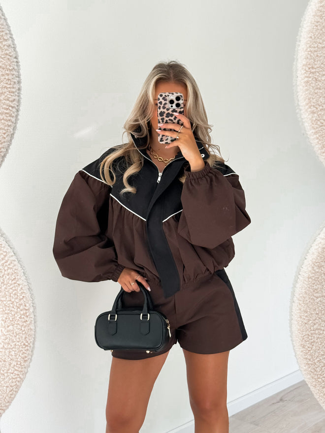 Evie jacket brown