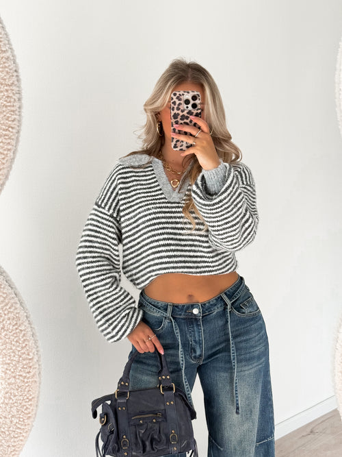 Mel knit grey