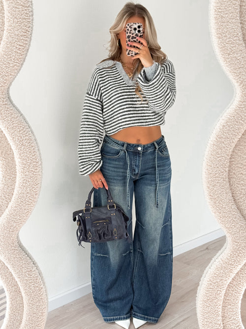 Mel knit grey