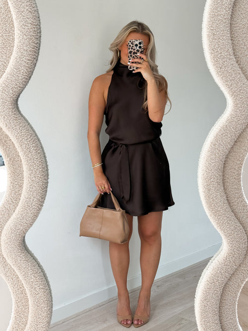 Emily dress brown