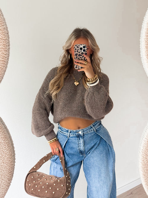 Liva knit taupe