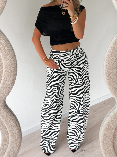 Stretch - Zoë balloon jeans zebra