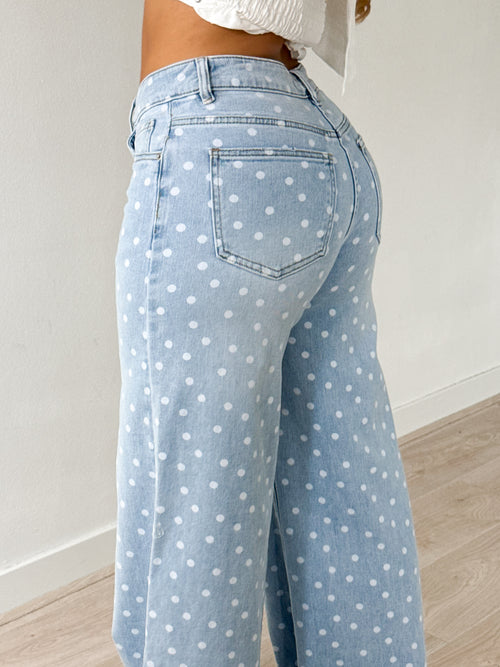 Stretch - Lotje extra wide jeans light denim