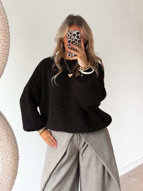 Liva knit brown