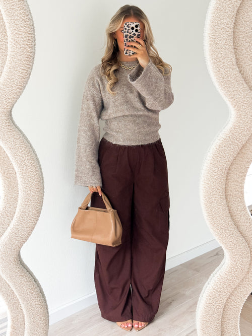 Luna knit taupe