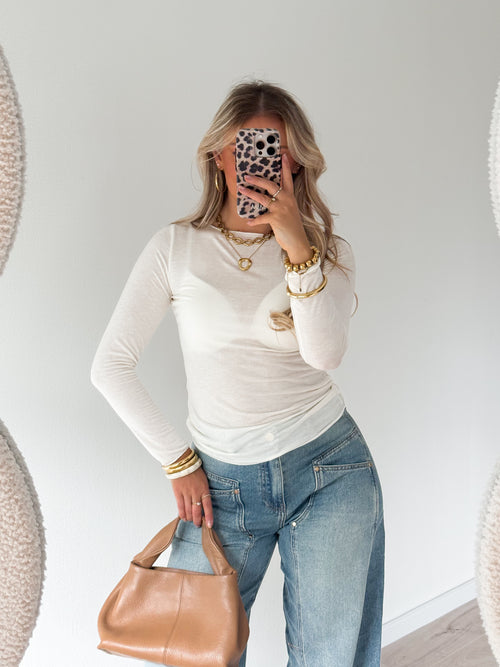 Lina top off-white