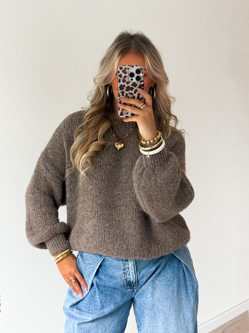 Liva knit taupe