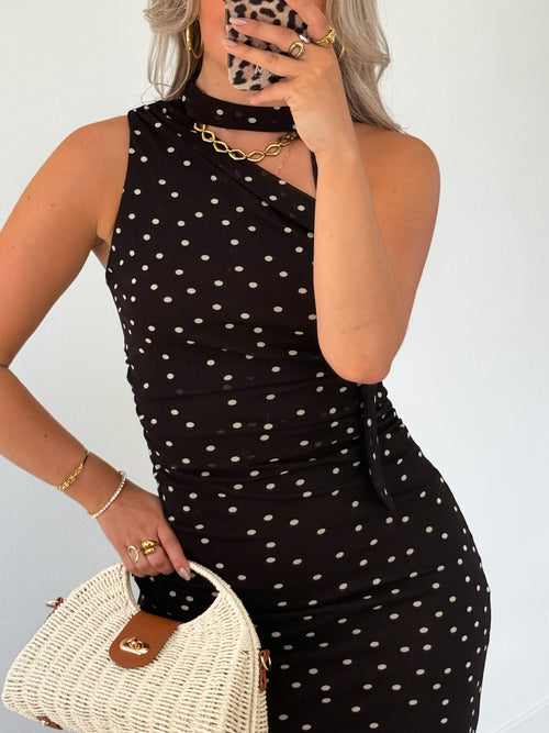 Tessa dress brown