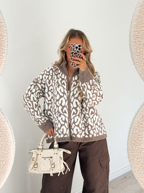 Leah knit taupe