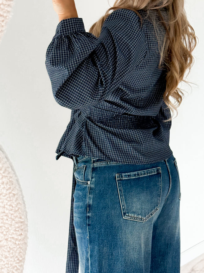 Charise blouse navy blue