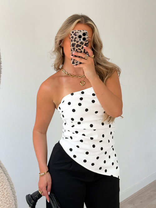 Jade top off-white