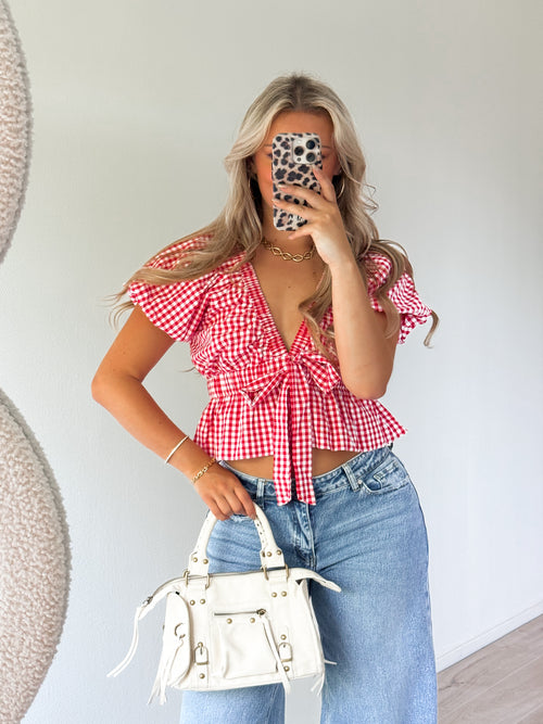 Florine top red