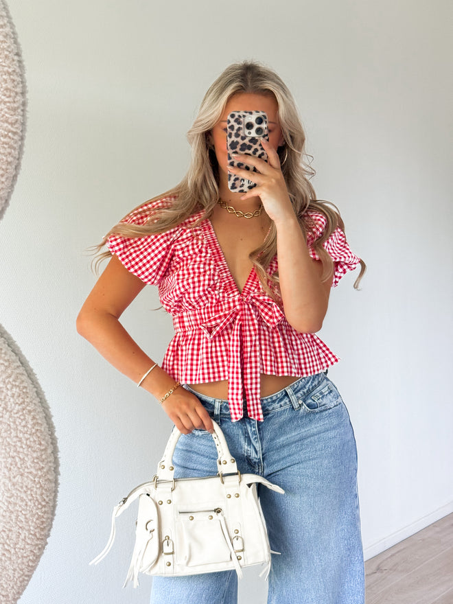 Florine top red