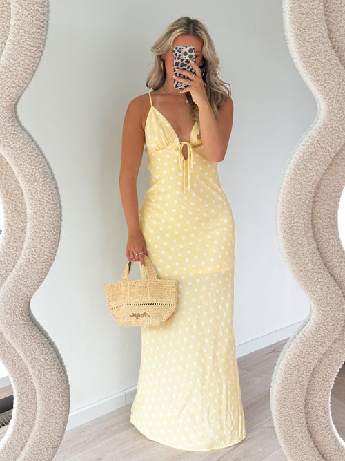 Evy dress butter yellow