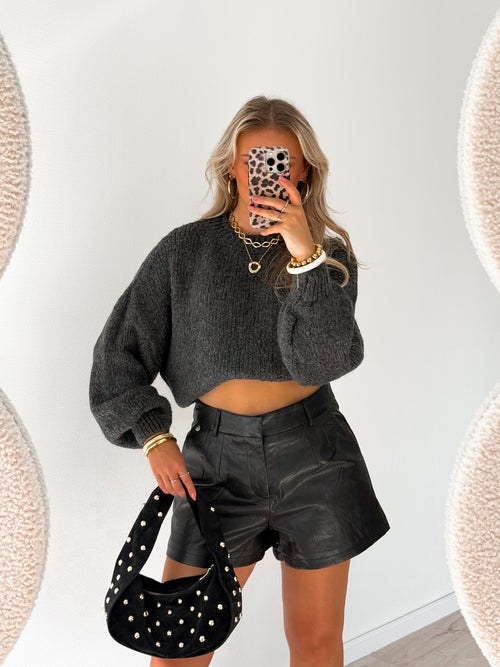 Liva knit dark grey