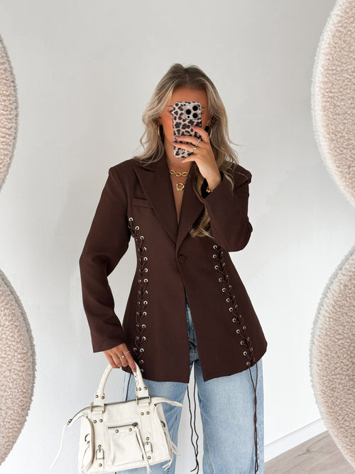 Veerle blazer brown