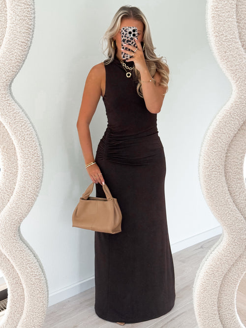 Sophia dress brown