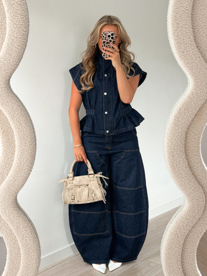 PRE-ORDER Nora set dark denim