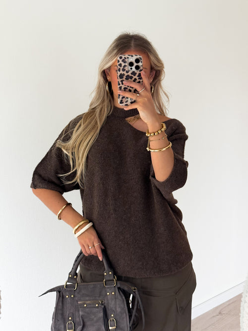 Loes knit brown
