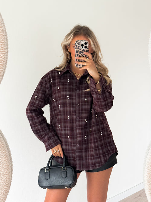 Mila blouse bordeaux