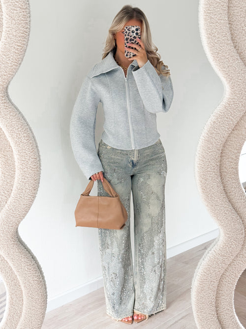 Yuna top light grey